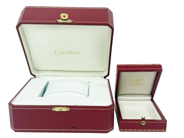 Cartier Watch & Jewelry Presentation Boxes 2pc LOT