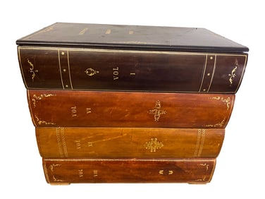 Emerson Poems Faux-Books Shaped Wood Box