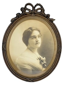 Antique Oval Wall Hanging Picture Portrait Frame