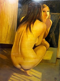 Marc Olivier Gregorie French Nude Oil Painting