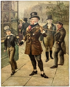 Mr. Micawber Oil Painting after Harold Copping