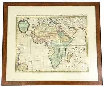 Carte dAfrique 18th Century Reproduction Map