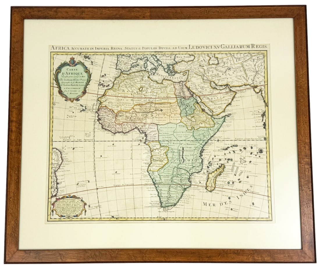 Carte dAfrique 18th Century Reproduction Map (1 of 8)