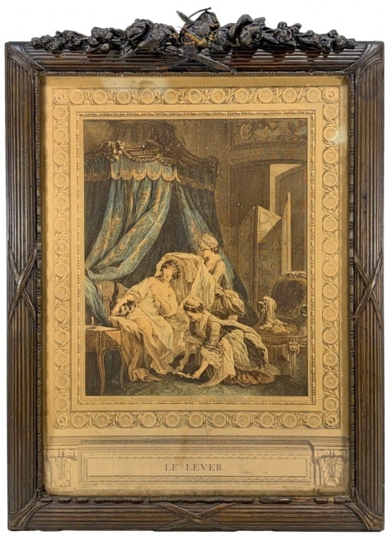 Antique French Le Lever (The Rising) Framed Print (1 of 7)