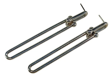 Tiffany & Co. Sterling Silver Double Link Earrings
