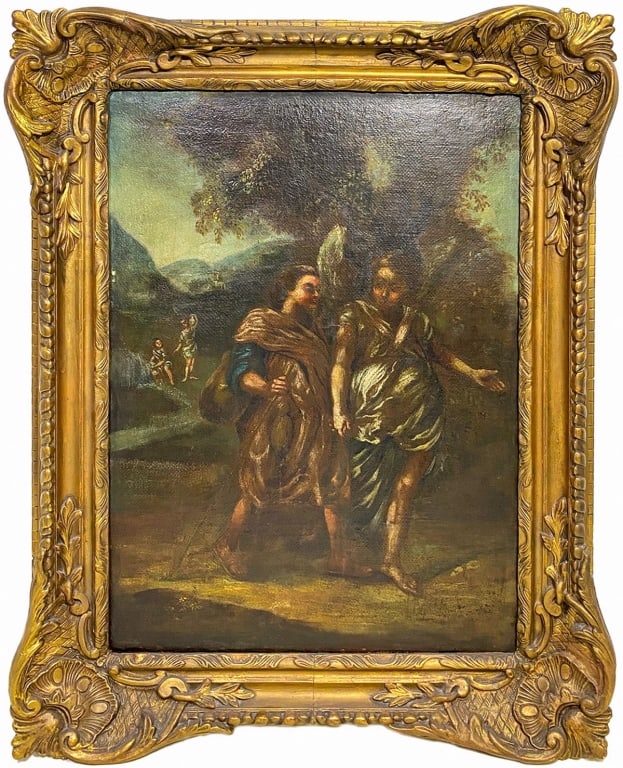 18th/19th C Continental School Oil on Canvas (1 of 8)