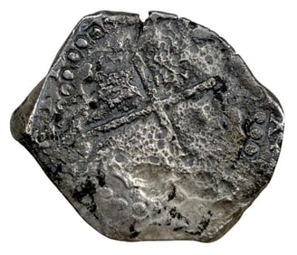 Mexico 1700, 8 Reales Silver Flat Coin