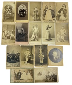 19th Century Carte de Visite Photographs 16pc LOT