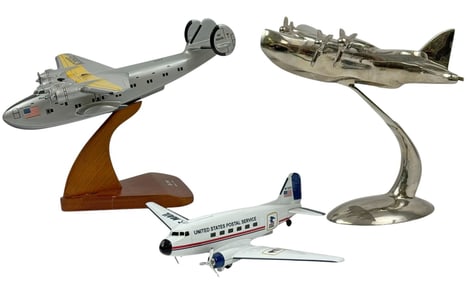 Vintage Commercial Aircraft Display Models 3pc LOT