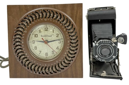 James Remind-O-Timer, Kodak Folding Camera 2pc LOT