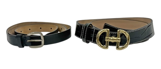 Pauw Amsterdam & J McLaughlin Black Designer Belts