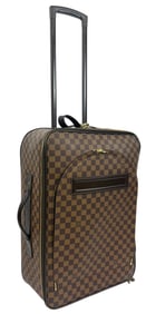 Designer-Inspired Damier Brown Trolley Suitcase