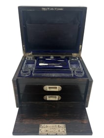 Victorian Coromandel Vanity & Writing Dressing Box