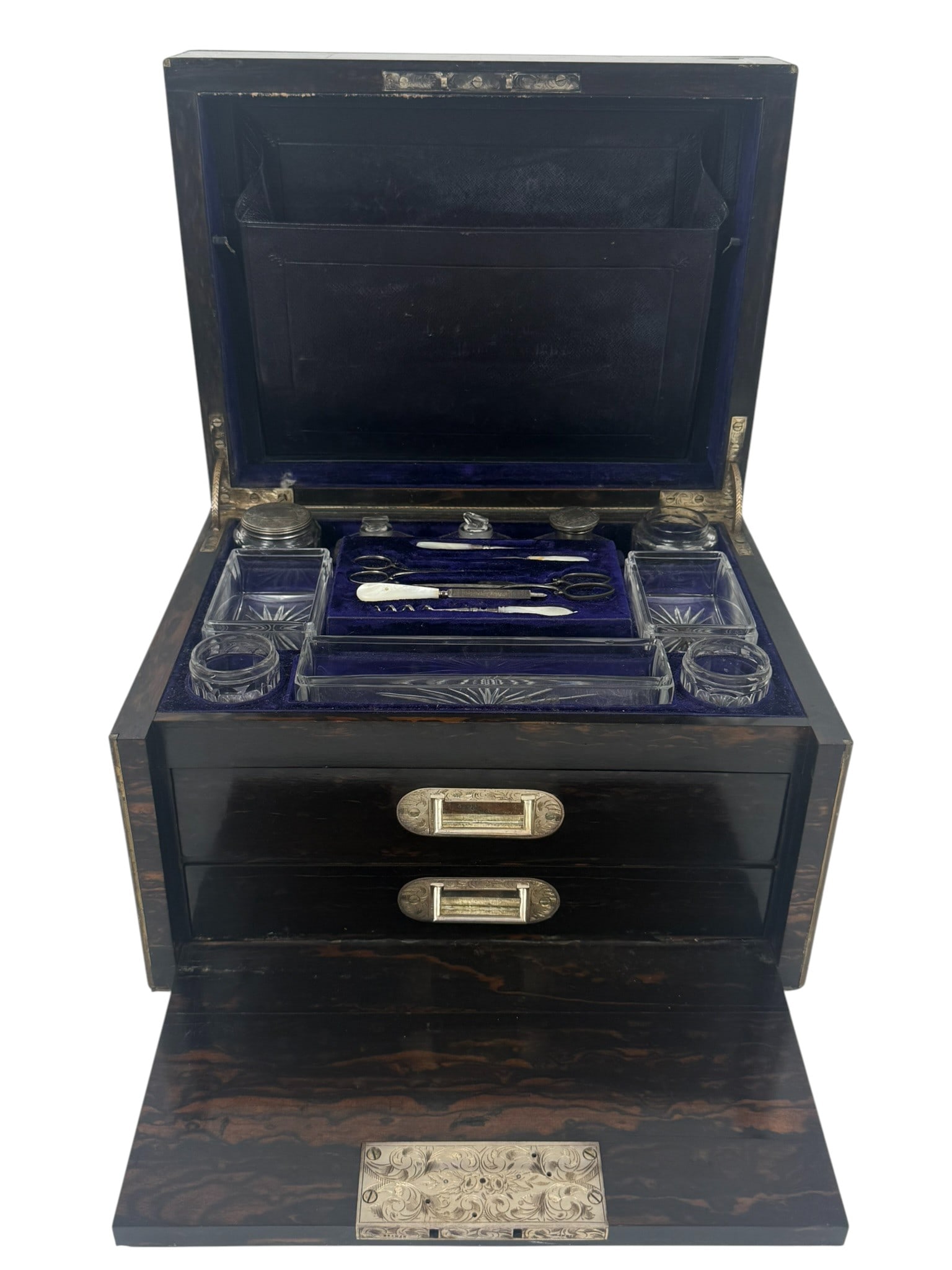Victorian Coromandel Vanity & Writing Dressing Box (1 of 14)