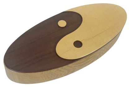 David Levy Mid Century Yin-Yang Hardwood Box