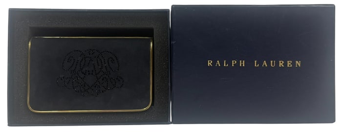 Ralph Lauren Brass Hinged Trinket Box w Retail Box