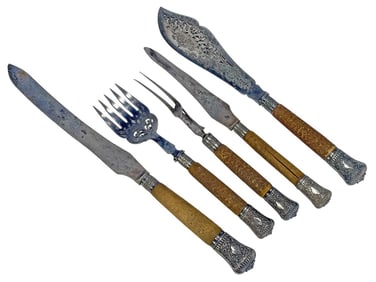 Harrison & Howson (1847-1900) Sheffield 5pc LOT