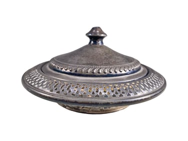 Arrowsmith 925 Sterling & Glass Covered Dish