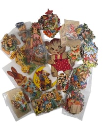 1940s Victorian Children Scraps 105pc LOT