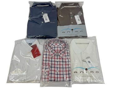 5 Animo & Alessandro Albanese Italian Dress Shirts