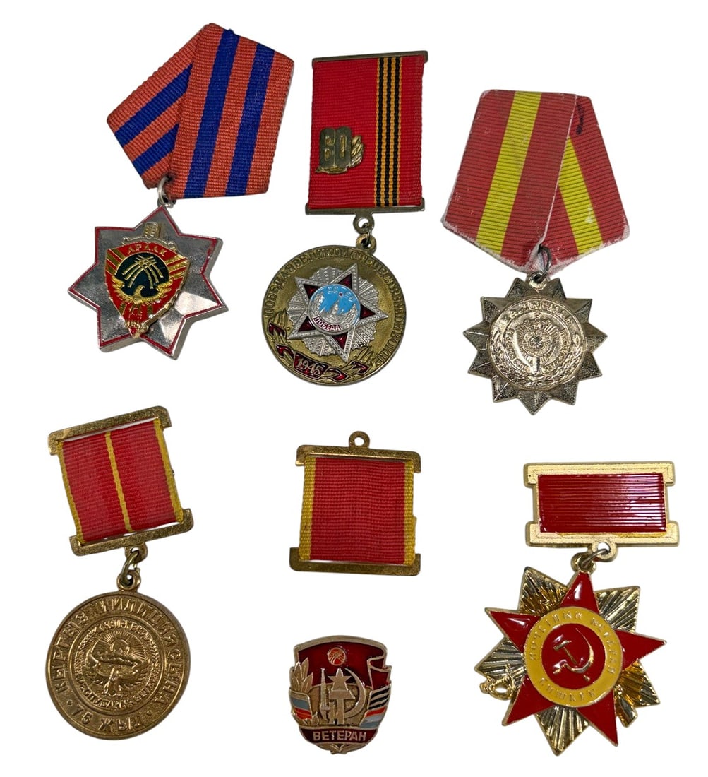 URSS Soviet Military Order Medals 7pc LOT (1 of 6)