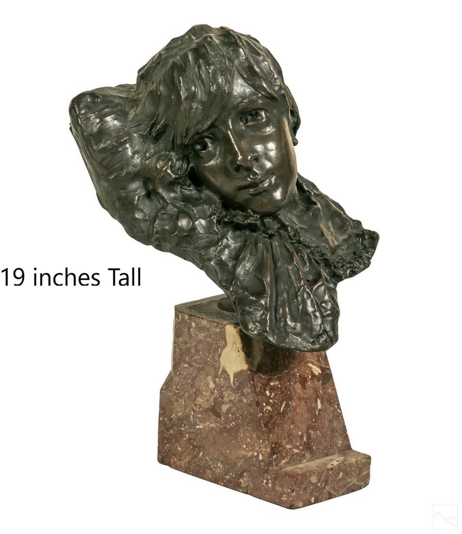 Antonio Rescaldani b.1863 Italian Bronze Statue (1 of 9)