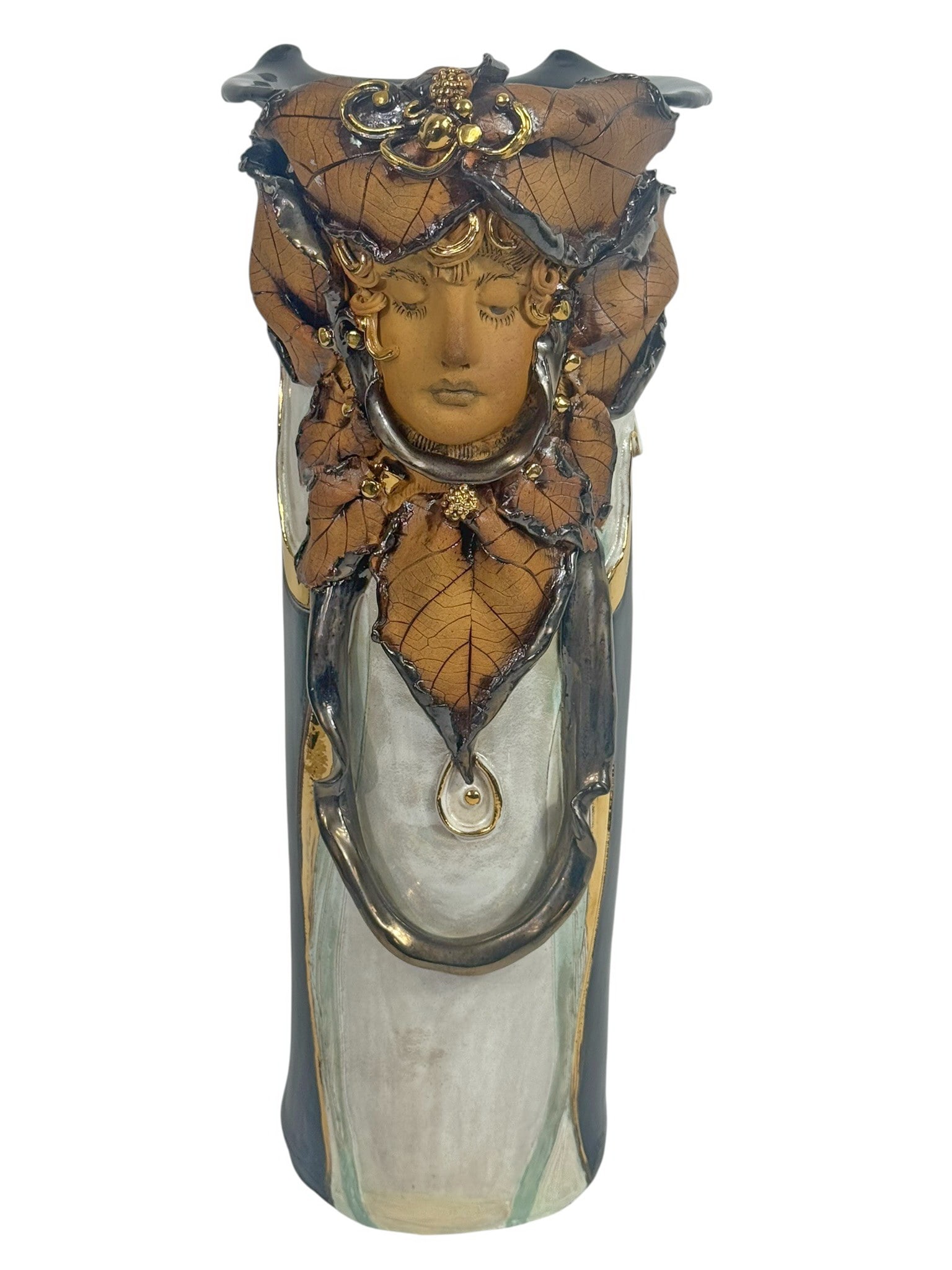 Glazed Ceramic Figural Hand Painted Umbrella Stand (1 of 8)