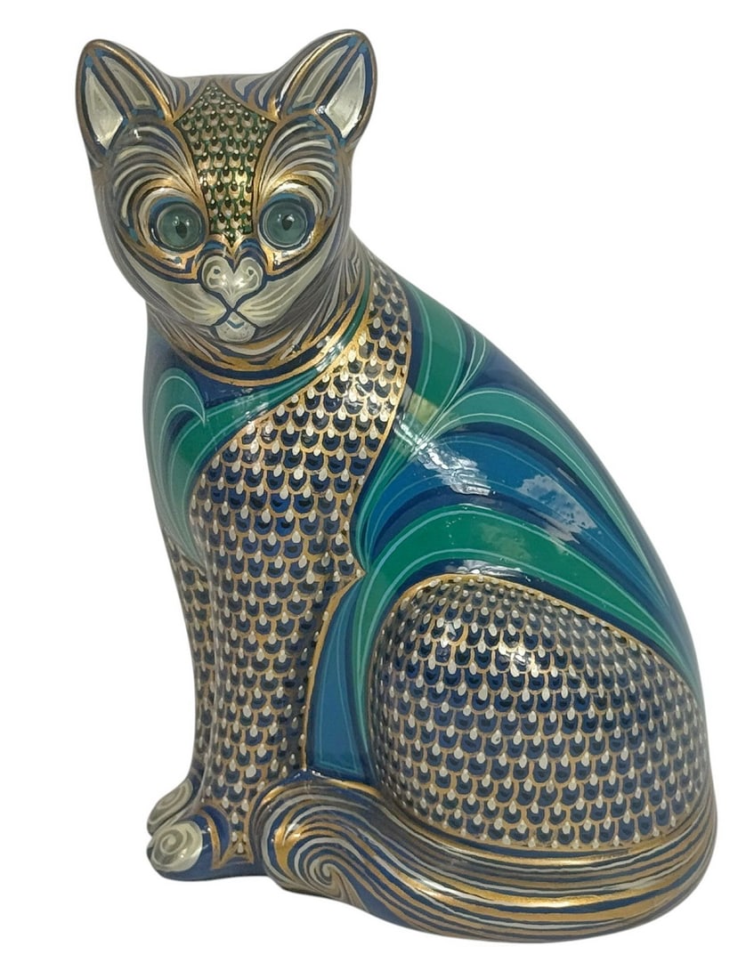 Francois Dupuy 1985 French Ceramic Cat Sculpture (1 of 7)