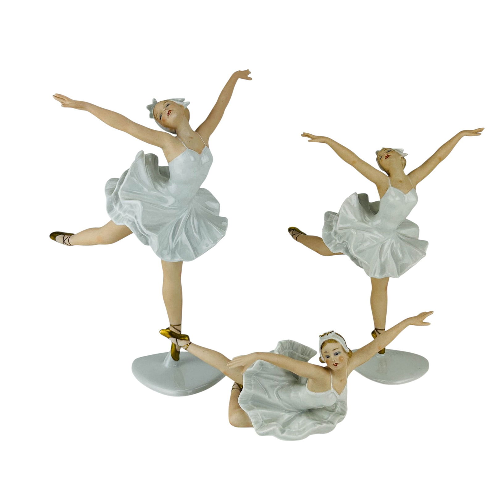 Wallendorf Porcelain Ballerina Figurines 3pc LOT (1 of 5)