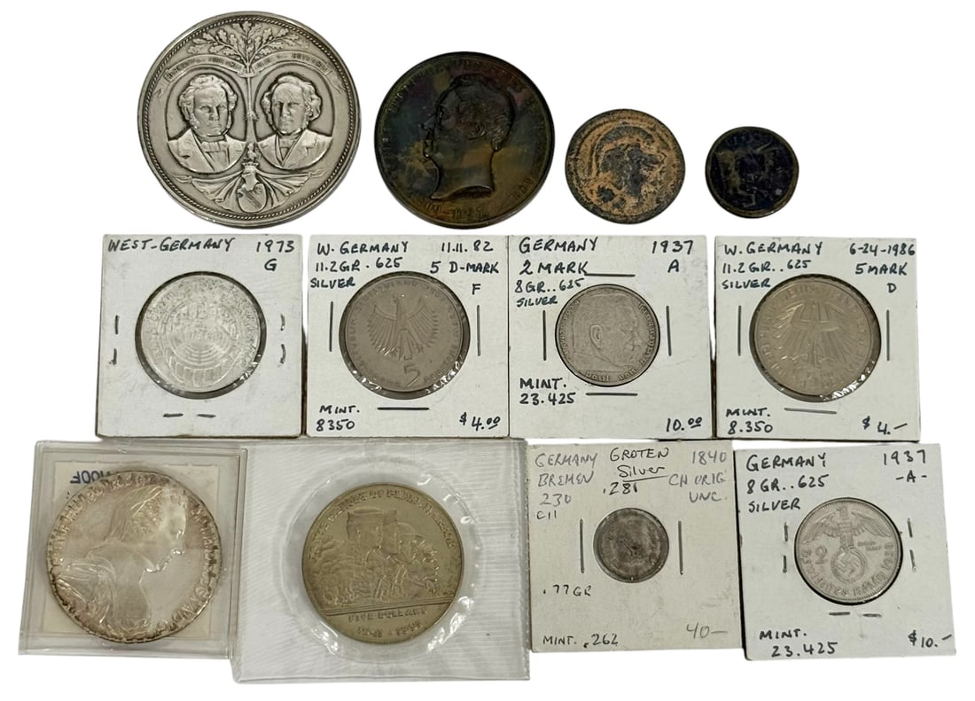 Mixed World Historical Coins & Medallions 12pc LOT (1 of 11)