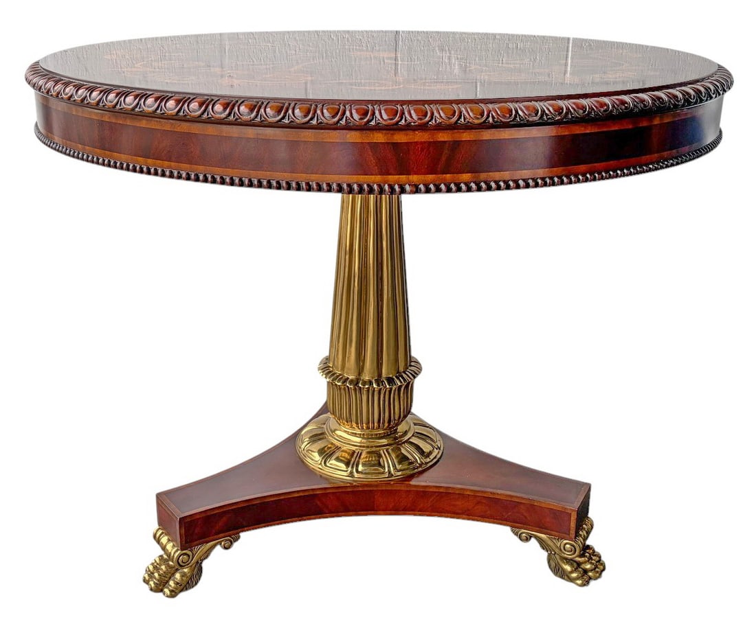 Maitland-Smith Philippines Round Inlaid Side Table (1 of 7)