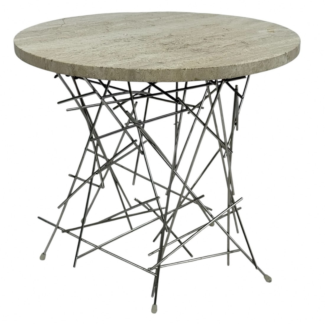 Mid Century Abstract Wire Form Marble Top Table (1 of 5)