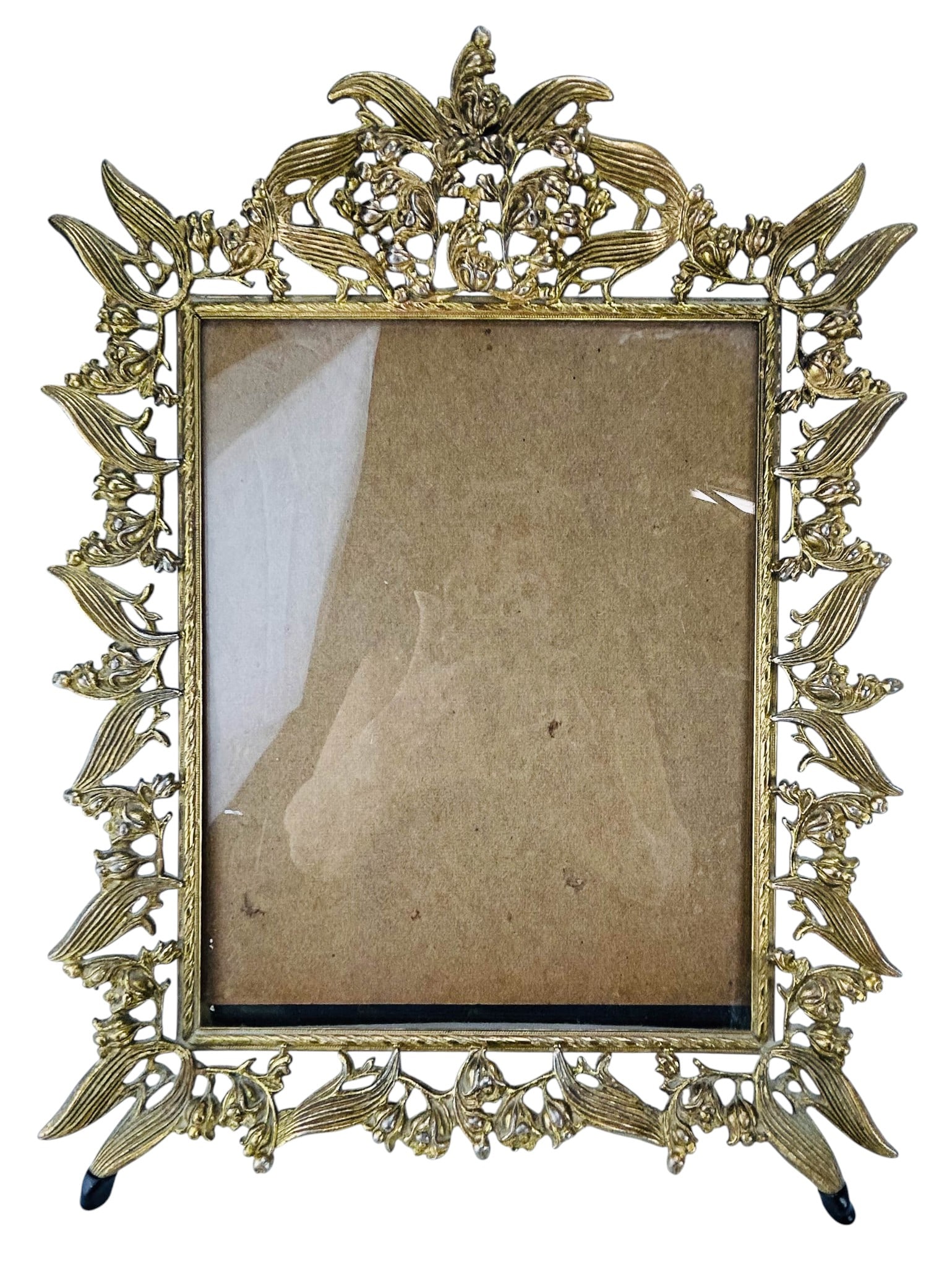 Hollywood Regency Gilt Metal Vanity & Clock LOT (1 of 10)