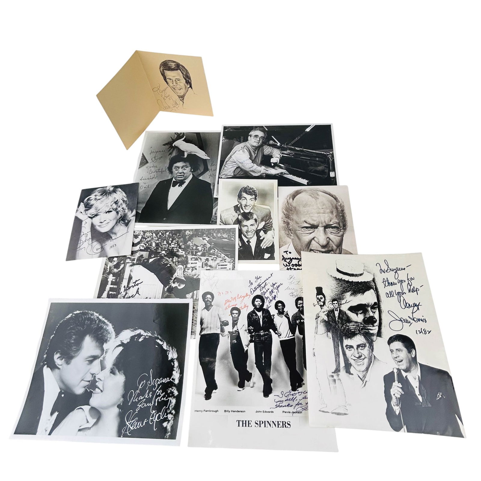 Celebrity SIGNED Black & White Photograph 10pc LOT (1 of 10)