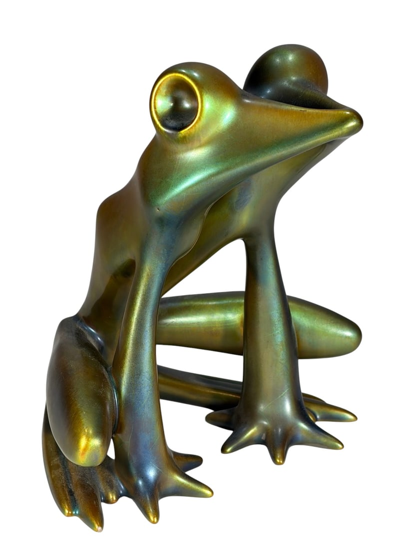 Zsolnay Eozin Hungarian Iridescent Porcelain Frog (1 of 6)