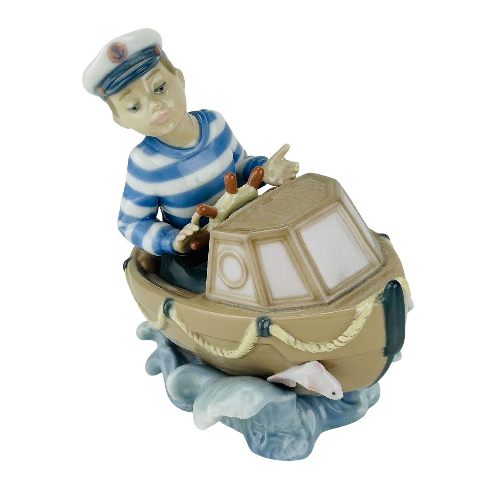 Lladro Little Skipper # 5936 Porcelain Figurine (1 of 4)