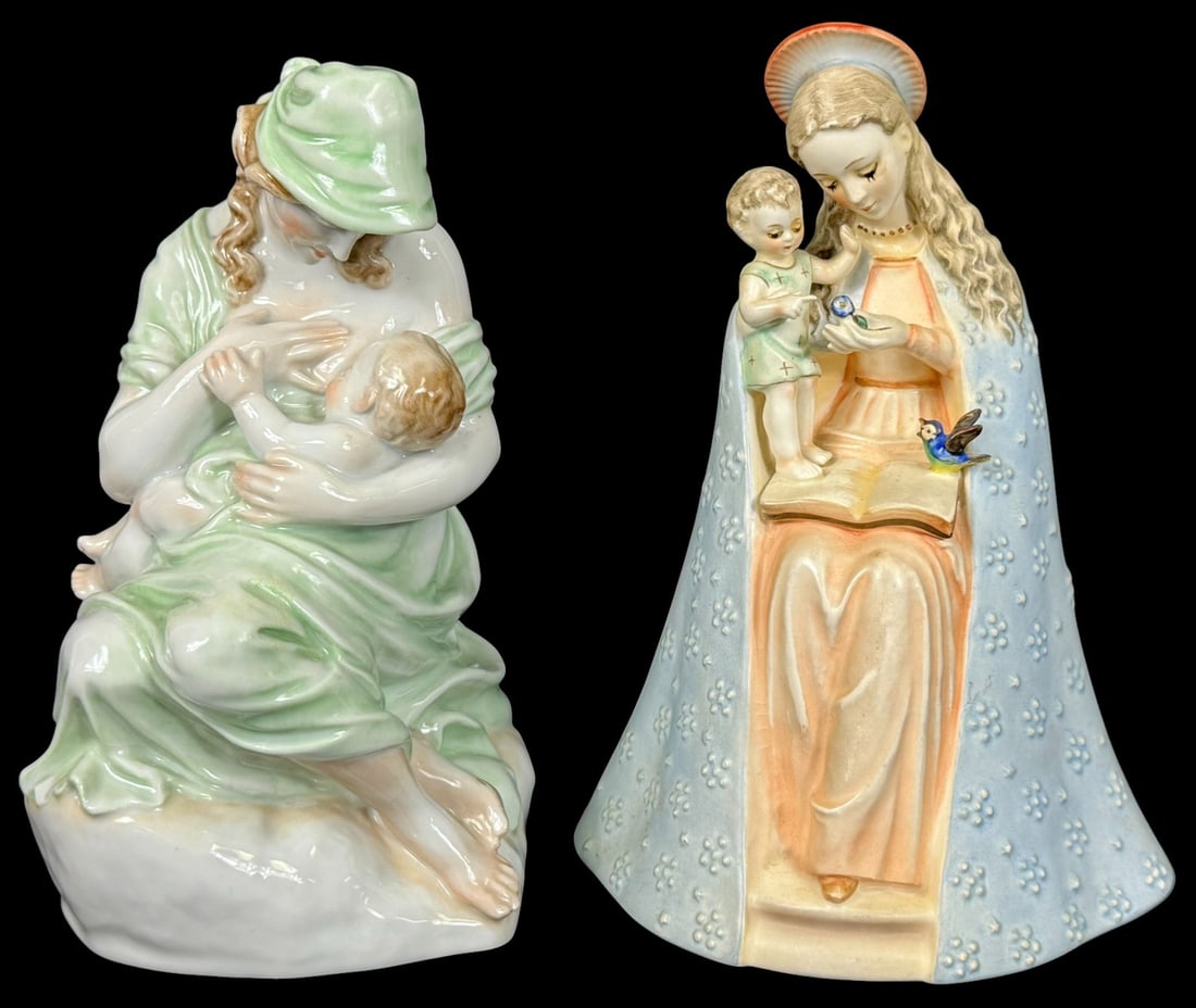 Herend & Goebel Hummel Porcelain Figurines 2pc LOT (1 of 7)