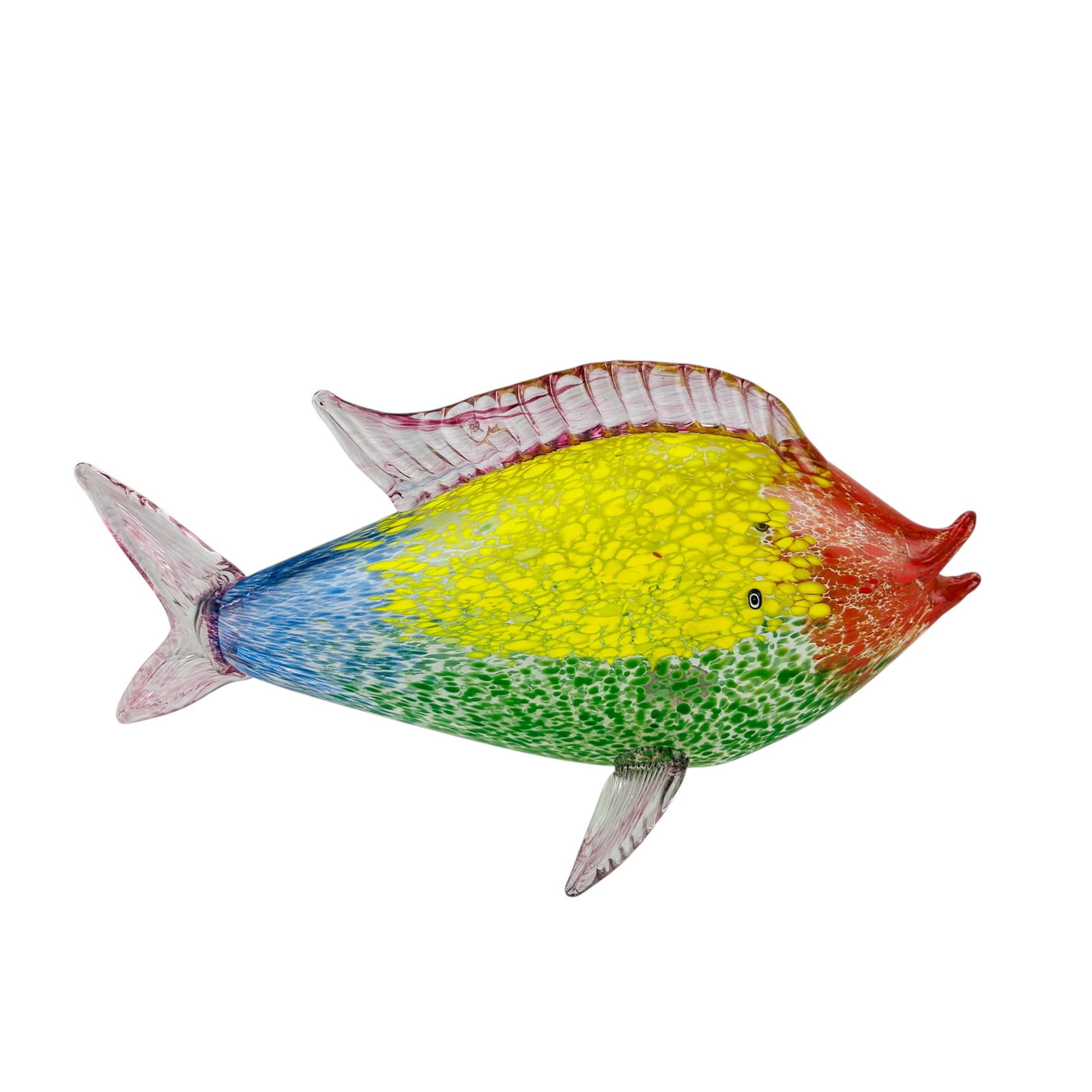 Murano Studio Art Glass Reef Fish Sculpture SIGNED (1 of 4)