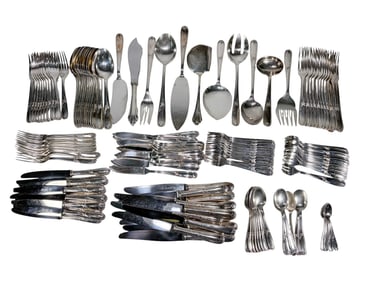 Christofle French Silverplated Flatware 133pc LOT