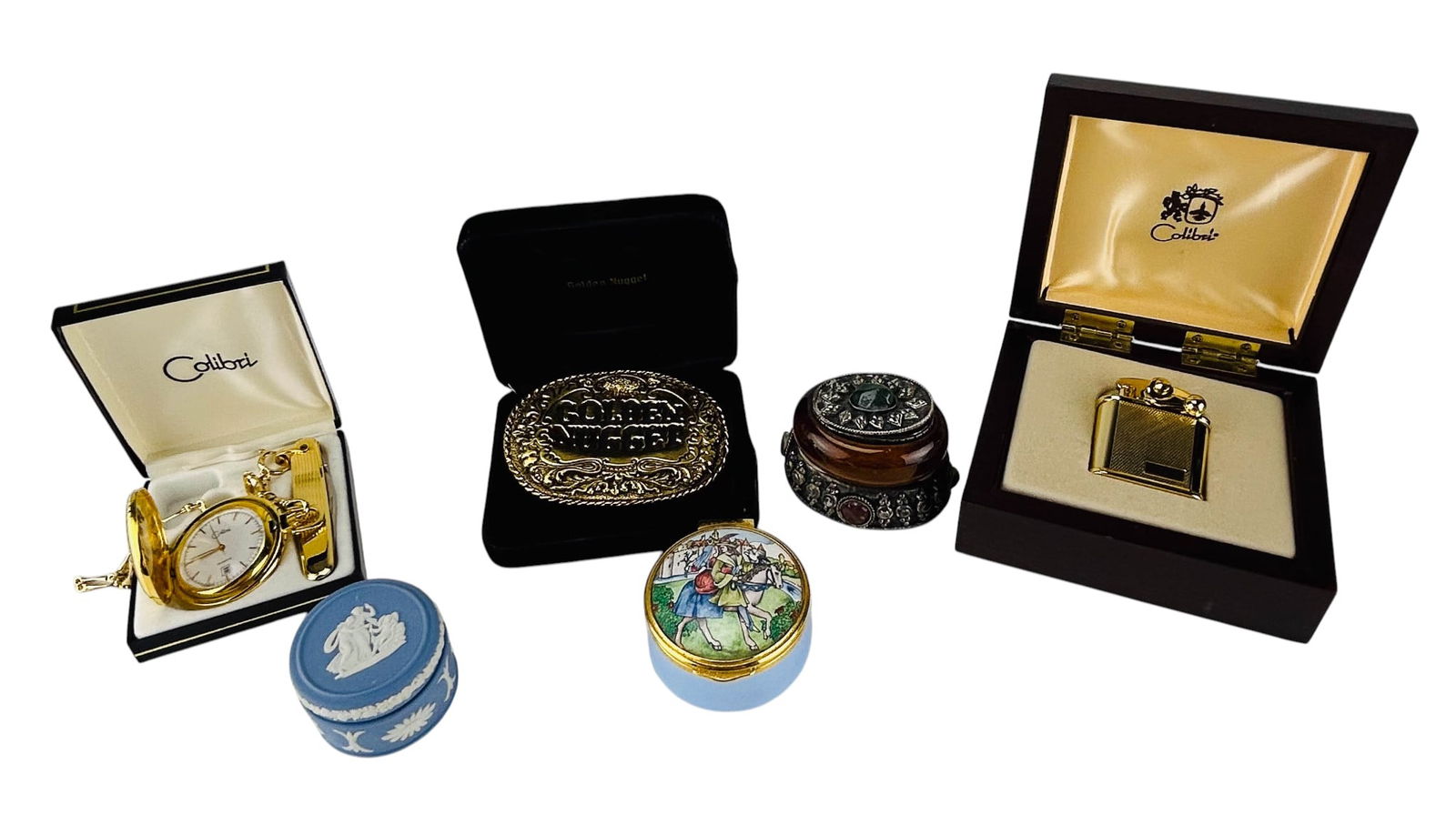 Wedgwood Enamel Box Colibri Watch Belt Buckle LOT (1 of 10)