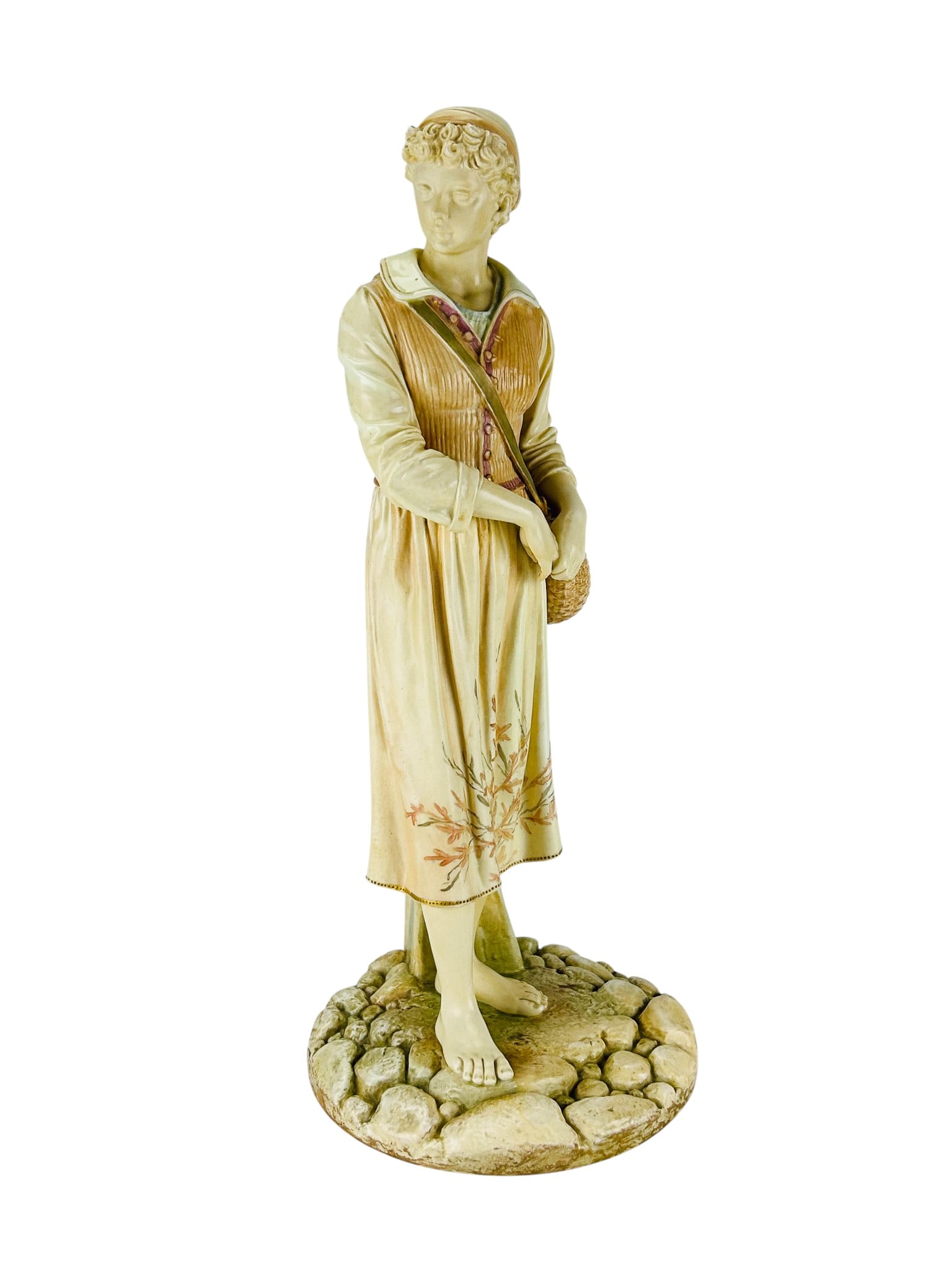 Royal Worcester Girl Figurine Signed James Hadley (1 of 6)