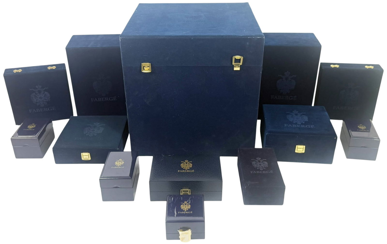 Faberge Presentation Display Boxes 13pc LOT (1 of 6)