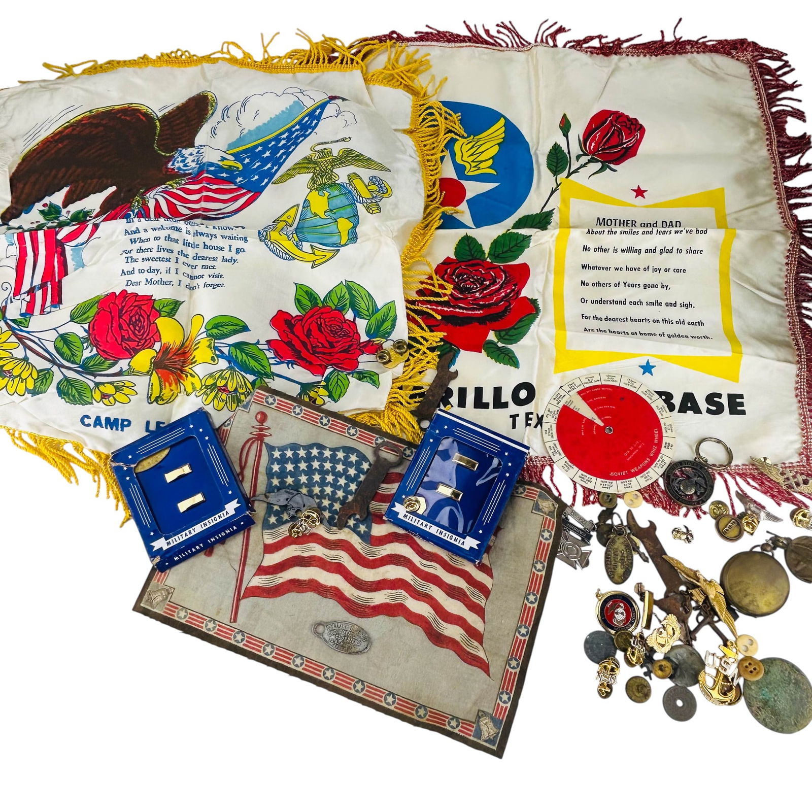 US Military Pin Medal Compass Memorabilia LOT (1 of 11)