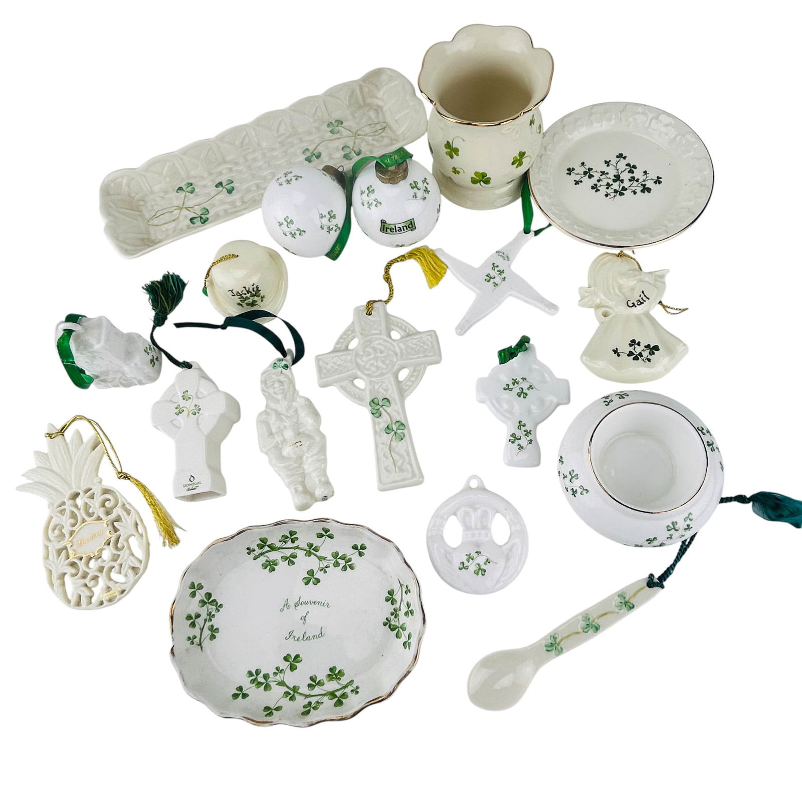 Belleek Lenox Porcelain Tableware & Ornament LOT (1 of 10)