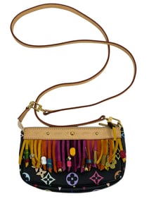 Louis Vuitton Multicolor Monogram Fringe Pochette