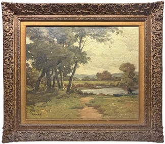 Paul Andre Eschbach Oil Painting on Canvas