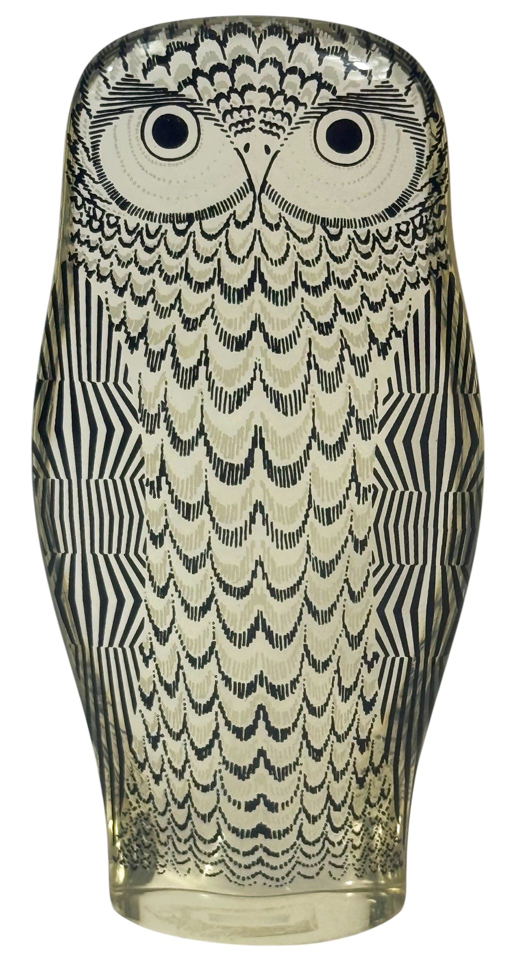 Abraham Palatnik Lucite Owl Paperweight Sculpture (1 of 5)