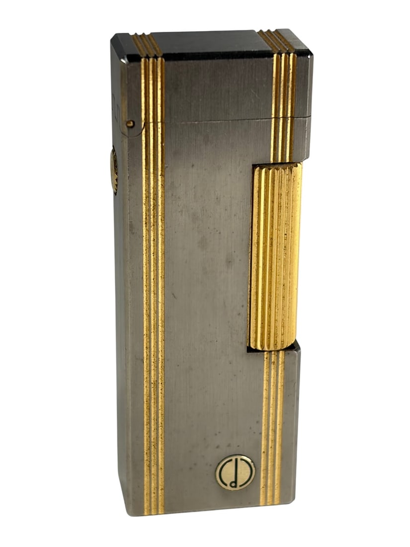 Dunhill Rollagas Swiss Gold Silver Plated Lighter (1 of 7)