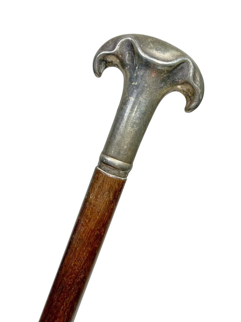 Antique Sterling Silver 925 & Wood Cane (1 of 5)