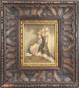 'Our Lady of Sorrows' Holding Jesus Oil Painting